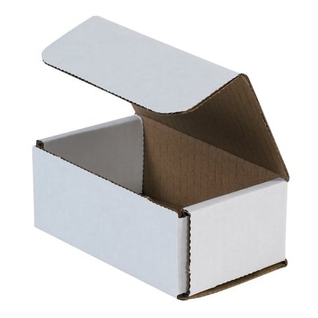 Bsc Preferred 5 x 3 x 2'' White Corrugated Mailers, 50PK BUY00026189